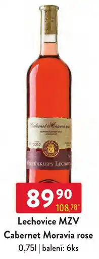 Qanto Lechovice MZV Cabernet Moravia rose nabídka
