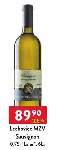 Qanto Lechovice MZV Sauvignon nabídka