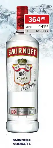 Qanto Smirnoff vodka 1 l nabídka