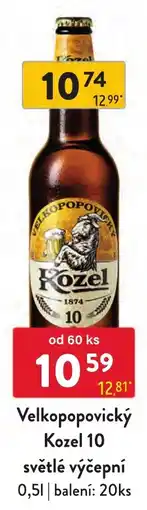 Qanto Velkopopovický Kozel 10 nabídka