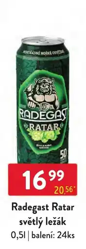 Qanto Radegast Ratar světlý ležák nabídka