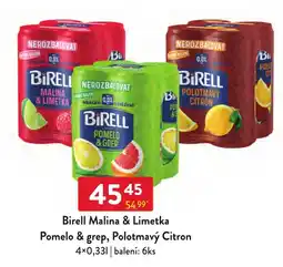 Qanto Birell pomelo & grep, polotmavý citron, malina & limetka nabídka