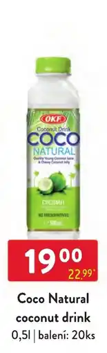 Qanto Okf coco natural coconut drink nabídka
