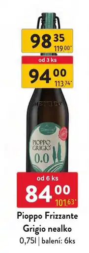 Qanto Pioppo Frizzante Grigio nealko nabídka