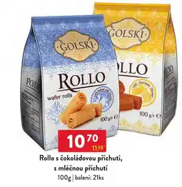 Qanto Golski rollo s čokoládovou příchutí, s mléčnou příchutí nabídka