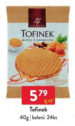 Qanto Tofinek wafel z karmelem nabídka