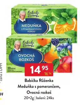 Qanto Babička Růženka Meduňka s pomerančem, Ovocná rozkoš nabídka