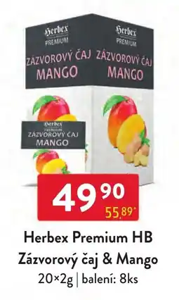 Qanto Herbex Premium Zázvorový čaj & Mango nabídka