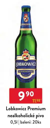 Qanto Lobkowicz Premium nealkoholické pivo nabídka