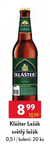 Qanto Klášter ležák světlý ležák nabídka