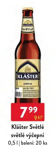 Qanto Klášter světlé výčepní nabídka