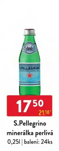 Qanto S.Pellegrino minerálka perlivá nabídka