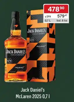 Qanto Jack Daniel's McLaren 2025 nabídka