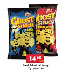 Qanto Ghost snack sůl, kečup nabídka