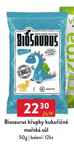Qanto Biosaurus křupky kukuričné mořská sůl nabídka