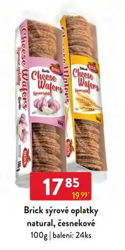 Qanto Brick sýrové oplatky natural, česnekové nabídka