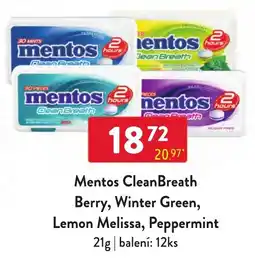 Qanto Mentos CleanBreath Berry, Winter Green, Lemon Melissa, Peppermint nabídka