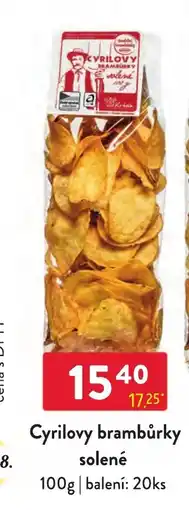Qanto Cyrilovy brambůrky solené nabídka