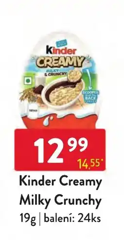 Qanto Kinder Creamy Milky Crunchy nabídka