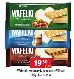 Qanto Skawa wafelky smetanové, kakaové, oříškové nabídka
