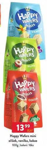 Qanto Happy Wafers mini oříšek, vanilka, kakao nabídka