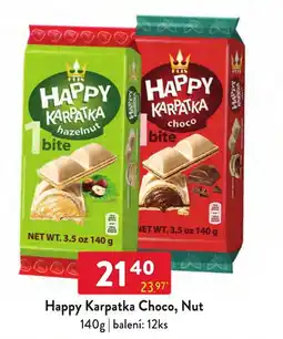 Qanto Happy Karpatka Choco, Nut nabídka