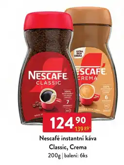Qanto Nescafé instantní káva Classic, Crema nabídka