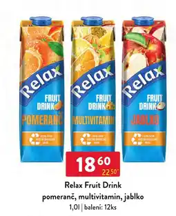 Qanto Relax Fruit Drink pomeranč, multivitamin, jablko nabídka