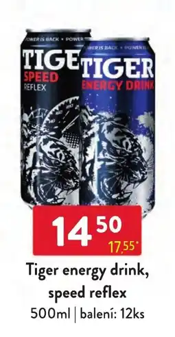 Qanto Tiger energy drink, speed reflex nabídka