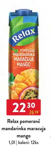 Qanto Relax pomeranč mandarinka maracuja mango nabídka