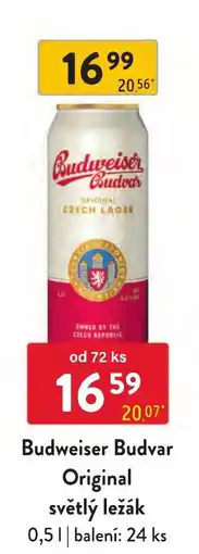 Qanto Budweiser Budvar Original světlý ležák nabídka