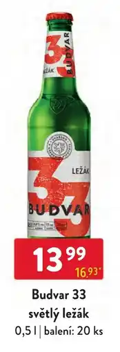 Qanto Budvar 33 světlý ležák nabídka
