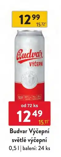 Qanto Budvar Výčepní světlé výčepní nabídka