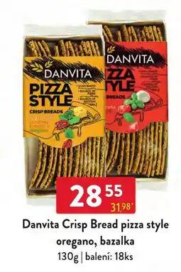Qanto Danvita crisp bread pizza style oregano, bazalka nabídka