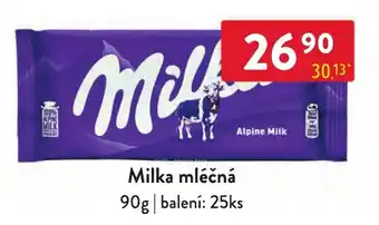 Milka mléčná
