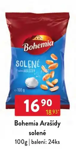 Qanto Bohemia arašidy solené nabídka