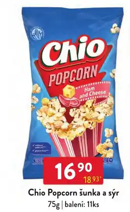 Qanto Chio Popcorn šunka a sýr nabídka