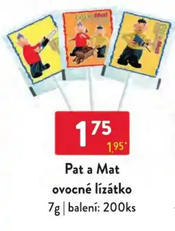 Qanto Pat a Mat ovocné lízátko nabídka