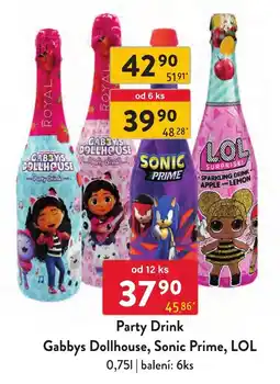 Qanto Gabby's Dollhouse, Sonic Prime, LOL Party Drink nabídka