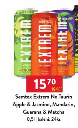 Qanto Semtex Extrem No Taurin Apple & Jasmine, Mandarin, Guarana & Matcha nabídka