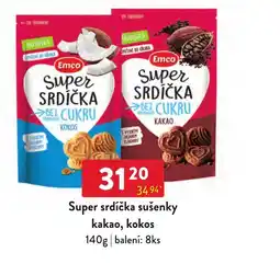 Qanto Emco super srdička sušenky kakao, kokos nabídka