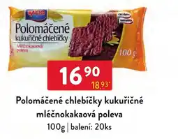 Qanto Kacio polomáčené chlebíčky kukuřičné mléčnokakaová poleva nabídka