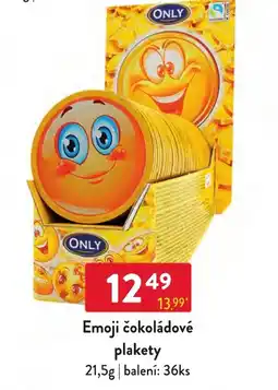 Qanto Only emoji čokoládové plakety nabídka
