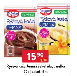 Qanto Dr.Oetker rýžová kaše jemná čokoláda, vanilka nabídka