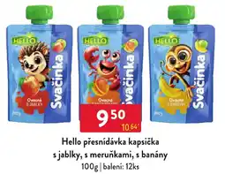 Qanto Hello přesnídávka kapsička s jablky, s meruňkami, s banány nabídka