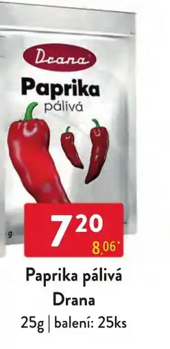 Qanto Drana paprika pálivá nabídka
