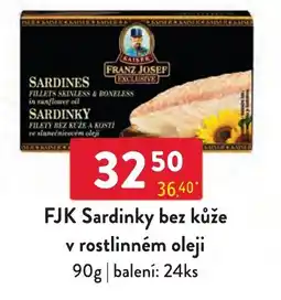 Qanto Fjk sardinky bez kůže v rostlinném oleji nabídka