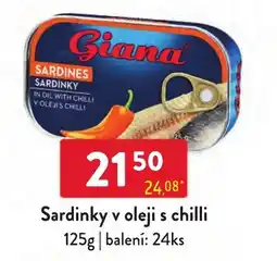 Qanto Giana sardinky v oleji s chilli nabídka