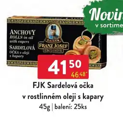 Qanto Fjk sardelová očka v rostlinném oleji s kapary nabídka