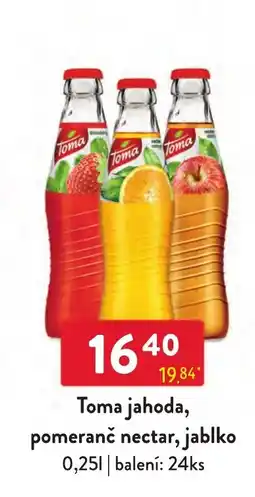 Qanto Toma jahoda, pomeranč nectar, jablko nabídka